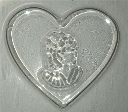Cameo and Flower Hearts Chocolate Mold