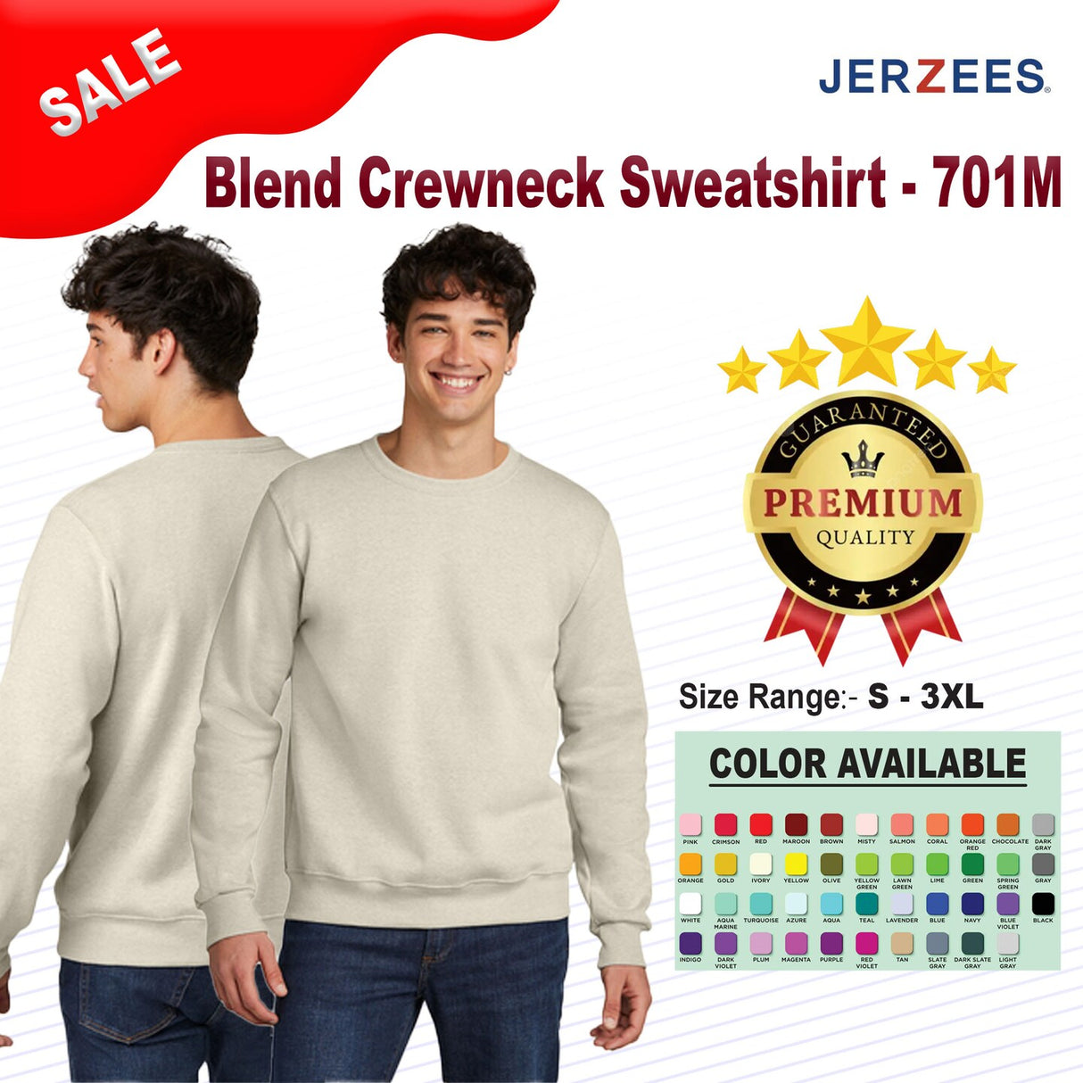 JERZEES® Blend Crewneck Sweatshirt