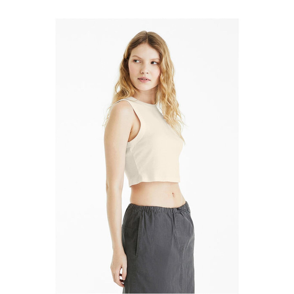 Bella + Canvas® Ladies Micro Rib Muscle Crop Tank