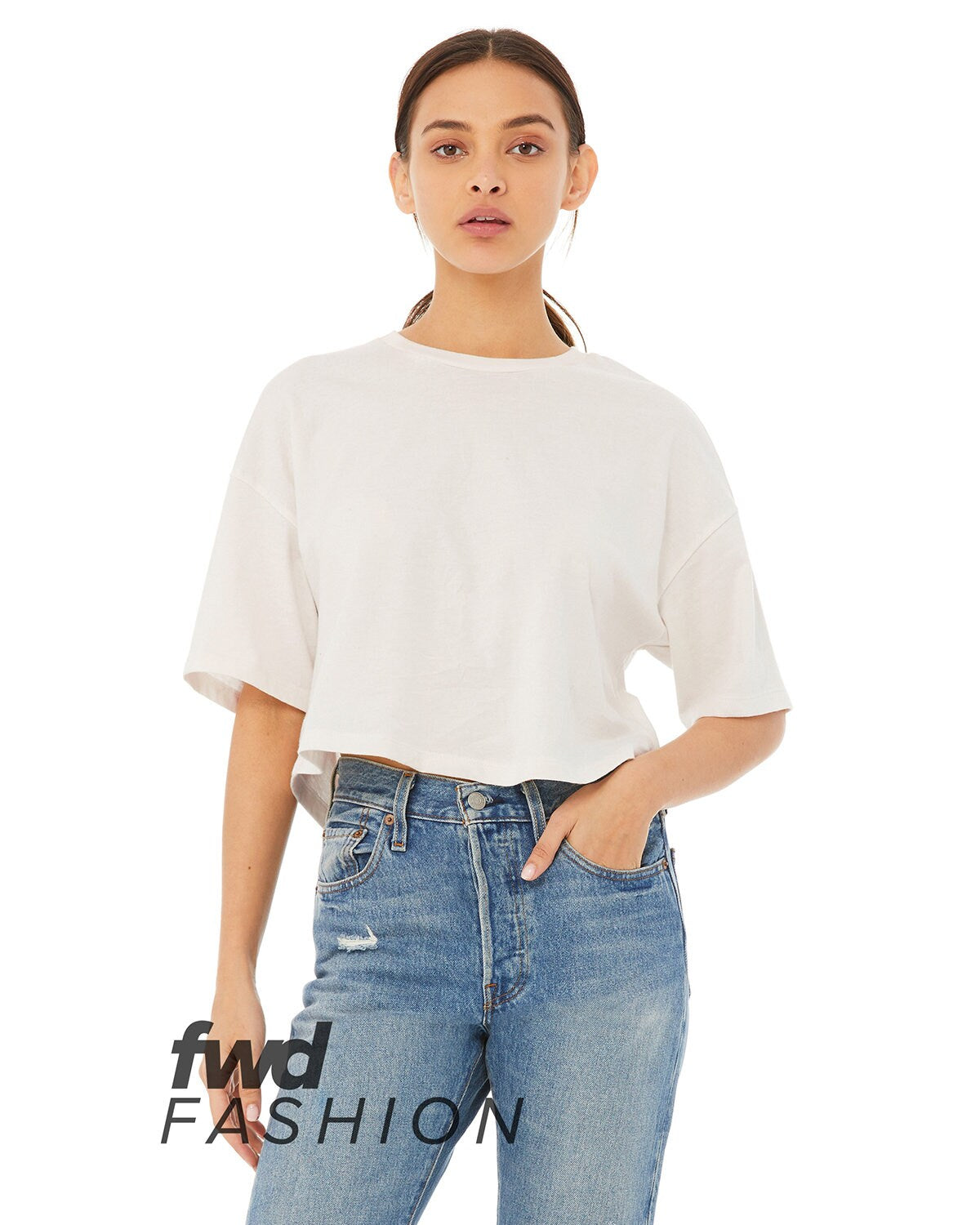 Bella + Canvas® FWD Fashion Ladies Short Sleeve Jersey Cropped T-Shirt