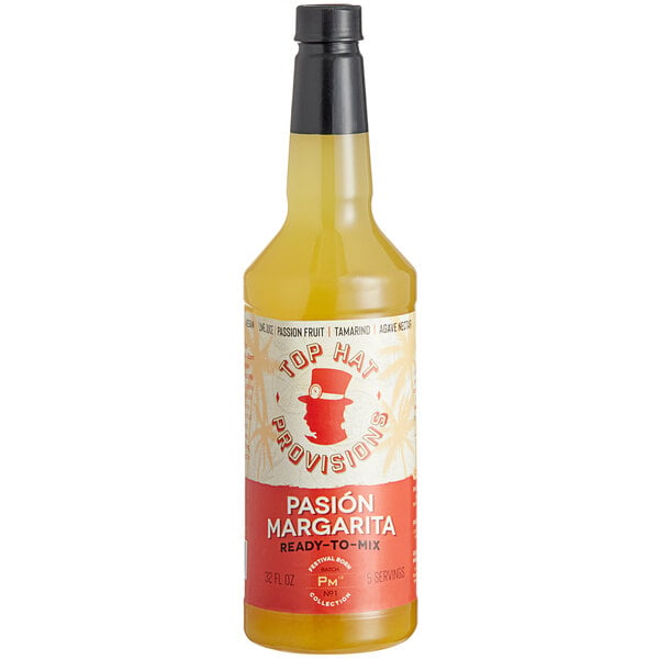 Top Hat Provisions Passion Fruit Margarita Mix 32 fl. oz. - 12/Case