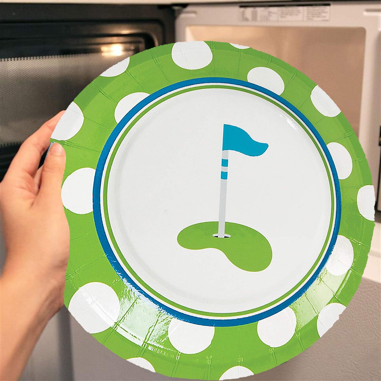 8 Ct. Golf Par-Tee Paper Dessert Plates 7" Golf Party Plates