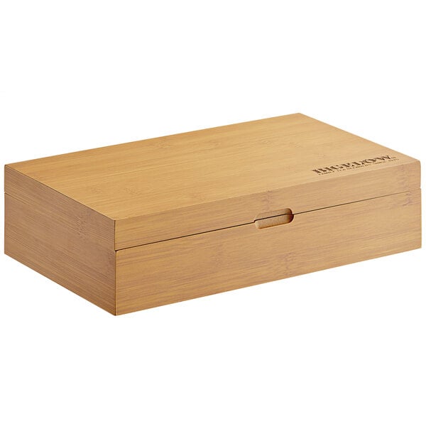 Bigelow Tea 8 Compartment Wooden Tea Chest with Assorted Tea Bags