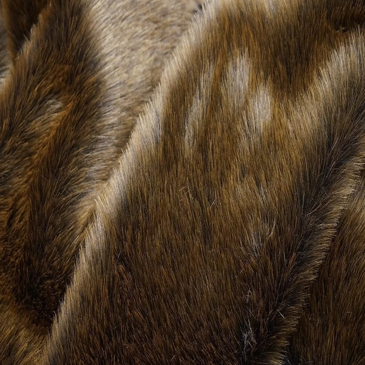 Brown Short Pile Faux Fur Fabric