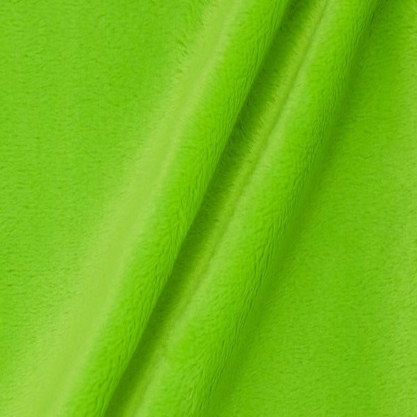 Smooth Minky Faux Fur Polyester Fabric - Solid Color, 60" Width, 385 GSM (1 Yard)
