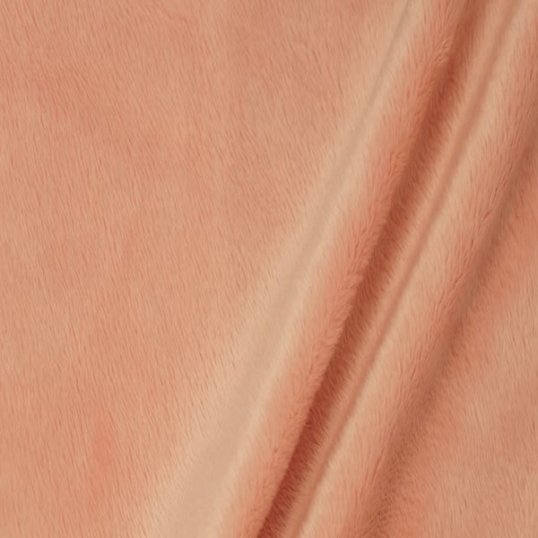 Smooth Minky Faux Fur Polyester Fabric - Solid Color, 60" Width, 385 GSM (1 Yard)