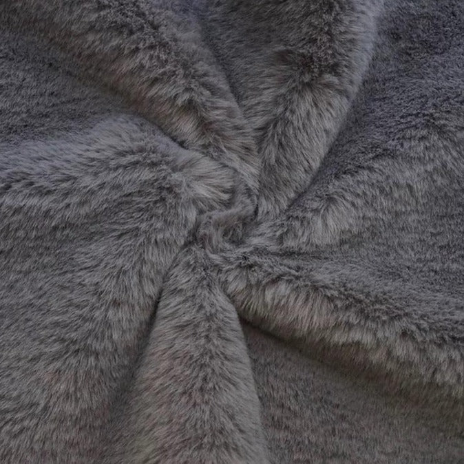 Charcoal Ultra Soft Bunny Minky Fabric,