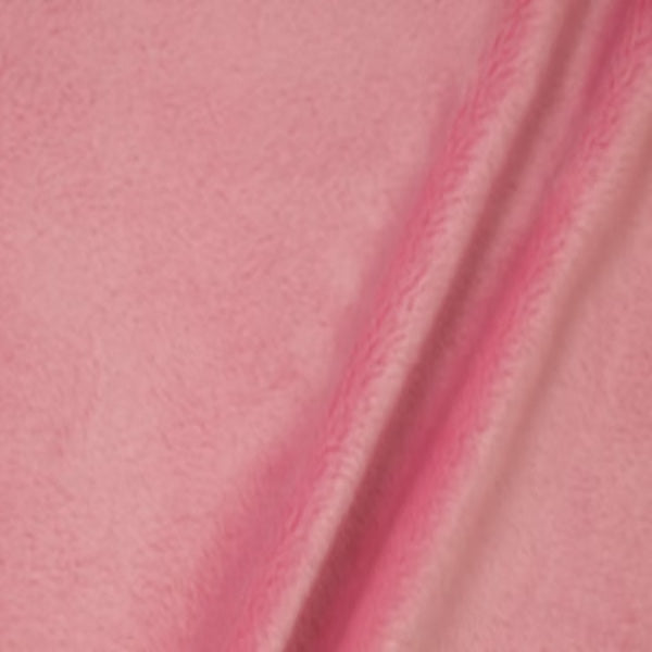 Smooth Minky Faux Fur Polyester Fabric - Solid Color, 60" Width, 385 GSM (1 Yard)