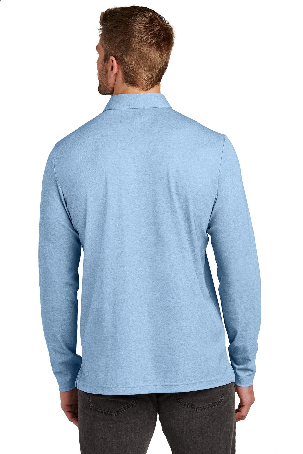 TravisMathew® Oceanside Heather Long Sleeve Polo