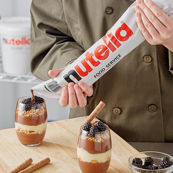 Nutella Hazelnut Spread 2.2 lb. Piping Bag - 6/Case