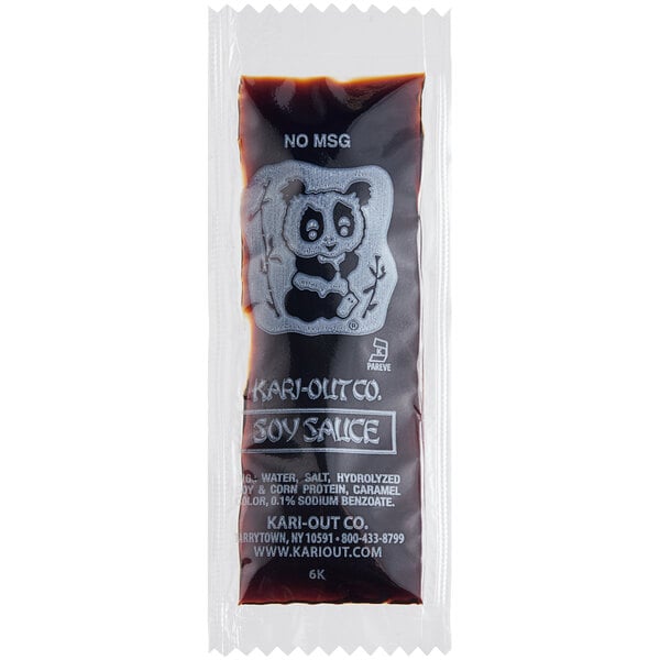 Kari-Out Company Soy Sauce 8 Gram Portion Packet - 450/Case