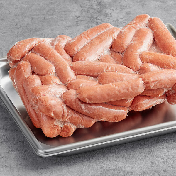 Nathan's Famous 3 1/2" 1.5 oz. Beef Slider Franks - 106/Case