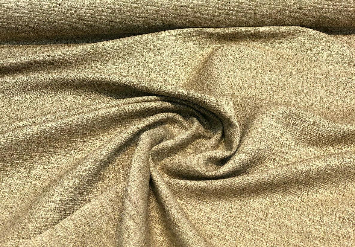Rawhide II Cotton Polyester Blend Fabric - Wheat Gold Slubbed Textured, 54" Width (1 Yard)