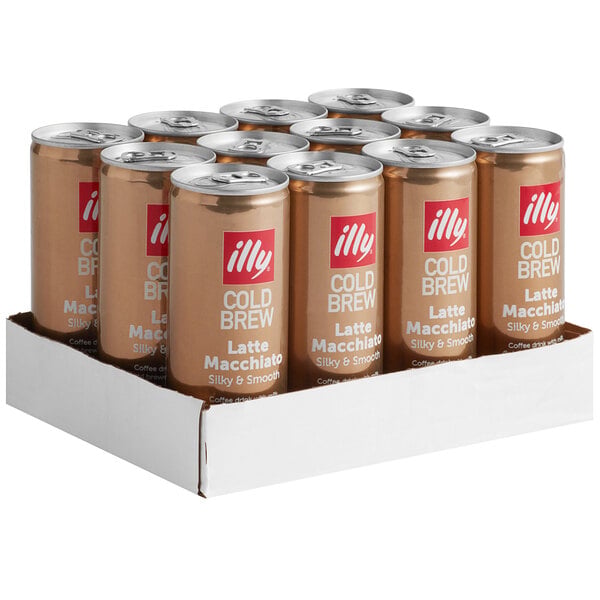 illy Cold Brew Latte Macchiato 8.45 fl. oz. - 12/Case