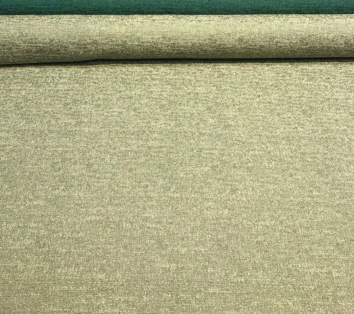 Fabricut Rawhide II Cotton Polyester Blend Fabric - Endive Fern Green, Slubbed Textured, 54" Width (1 Yard)
