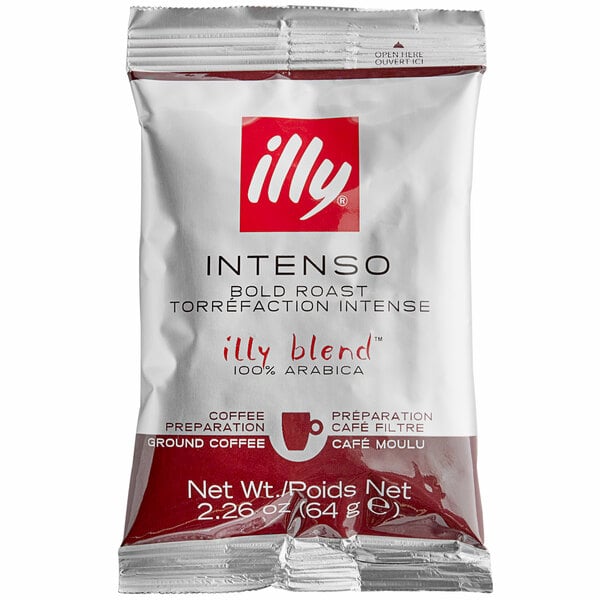 illy Intenso Coffee Packet 2.26 oz. - 48/Case