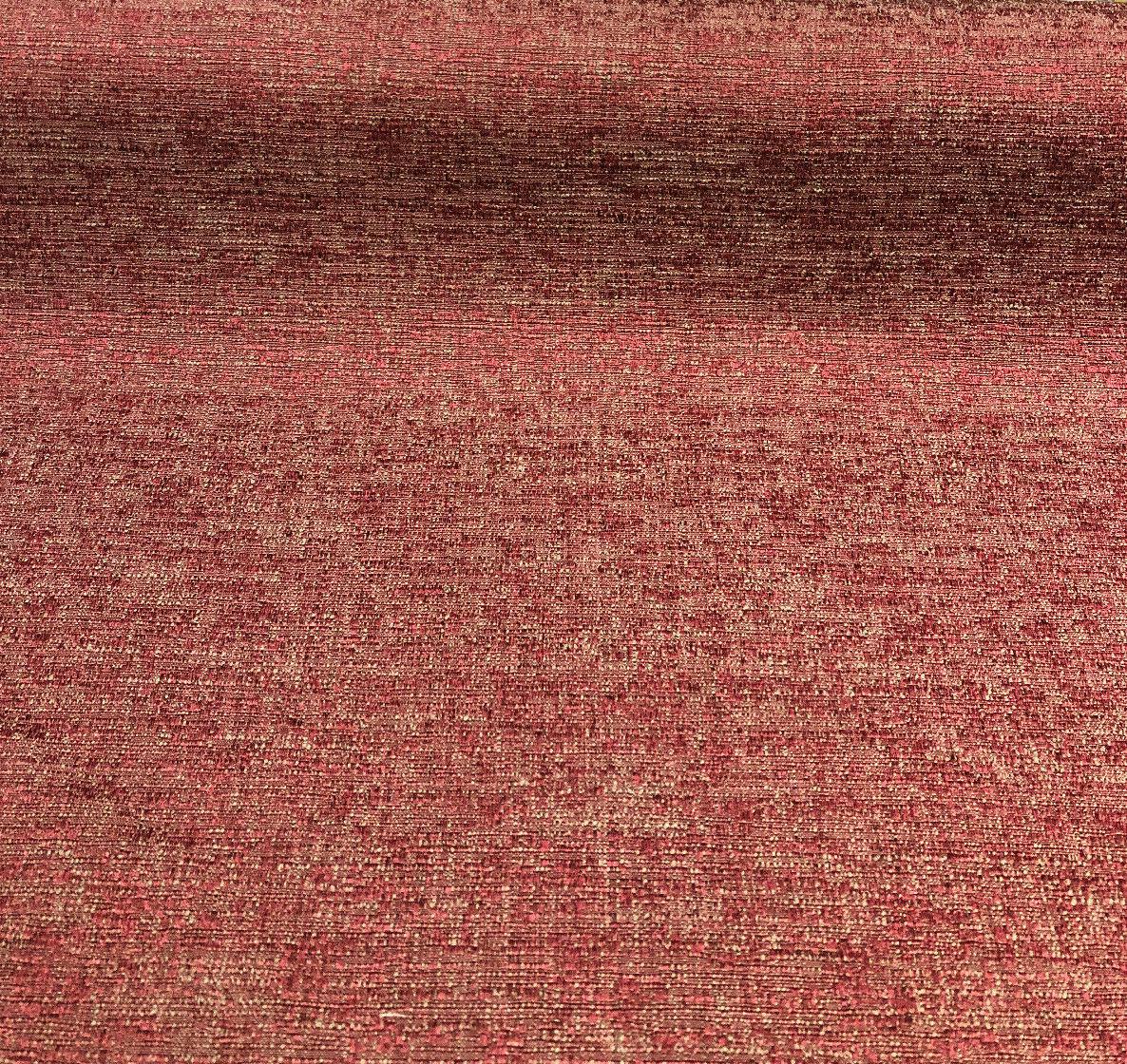 Rawhide Monarch Cotton Polyester Fabric - Burgundy Red Slubbed Textured, 54" Width (1 Yard)