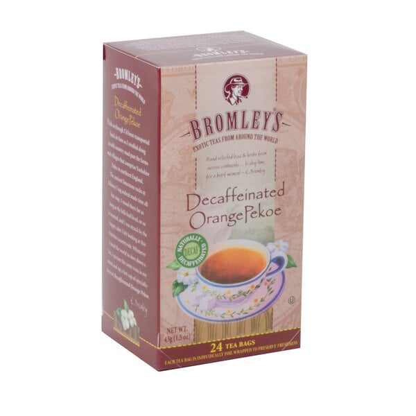 Bromley Exotic Orange Pekoe Decaffeinated Tea - 24/Box