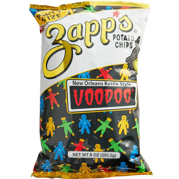 Zapp's Voodoo Potato Chips 8 oz. - 9/Case