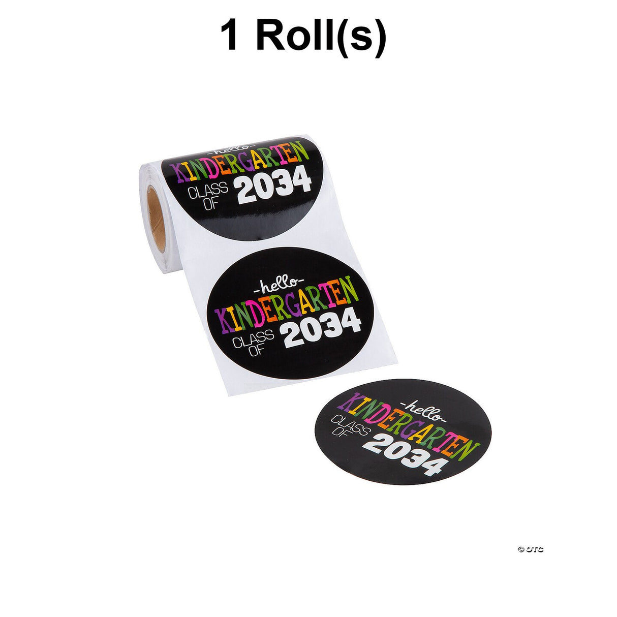 Class of 2034 Sticker Roll Bulk 100 Pc