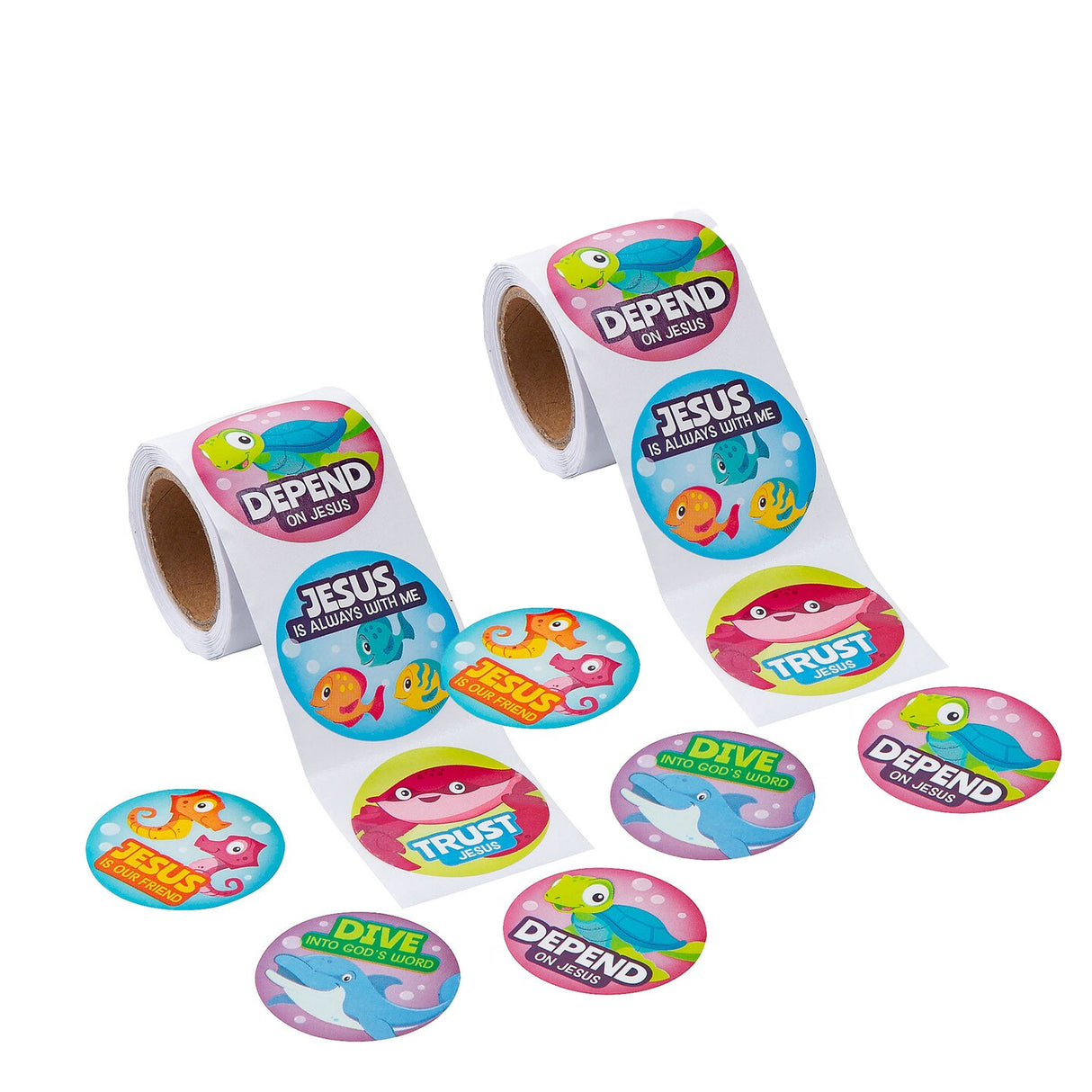 Under the Sea VBS Sticker Roll - 100 Pc.