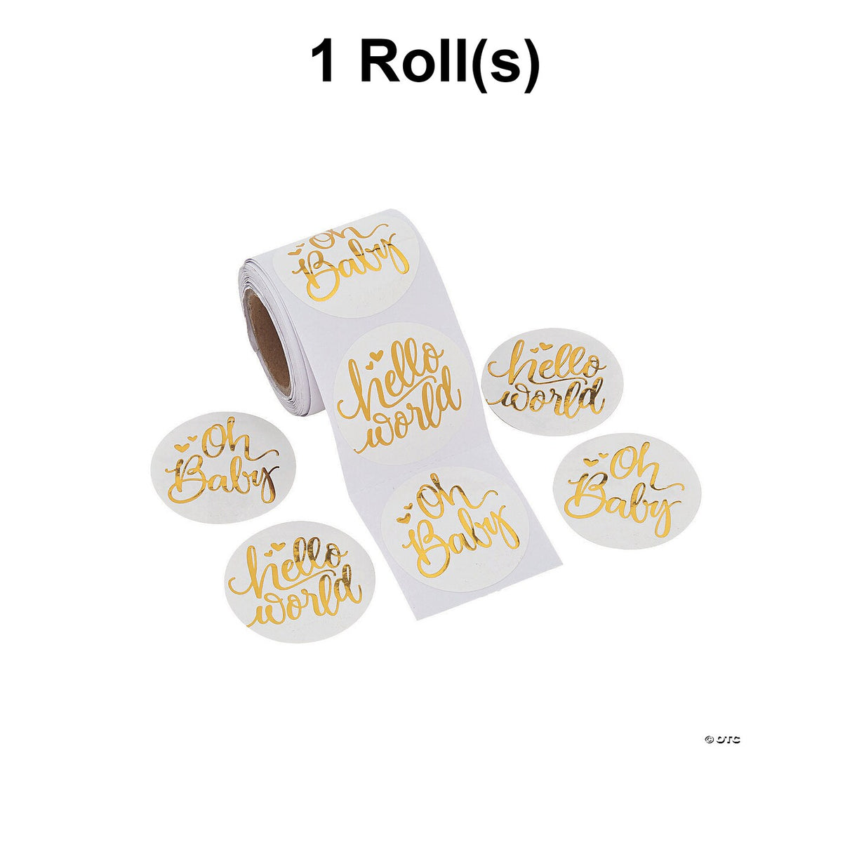 Baby Shower Sticker Roll Bulk 100 Pc