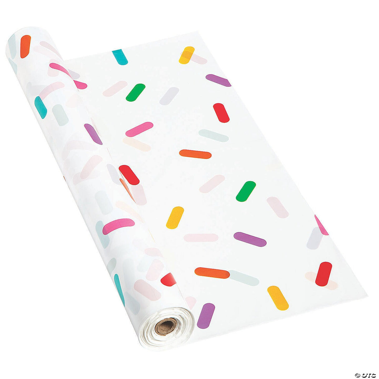 40" x 100 ft. Birthday Sprinkles Disposable Plastic Tablecloth Roll