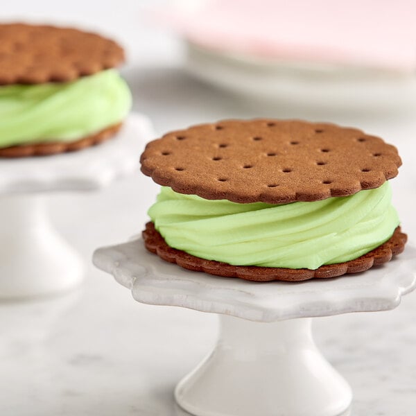 Creamery Ave. Pistachio Soft Serve Mix 3.2 lb. - 6/Case