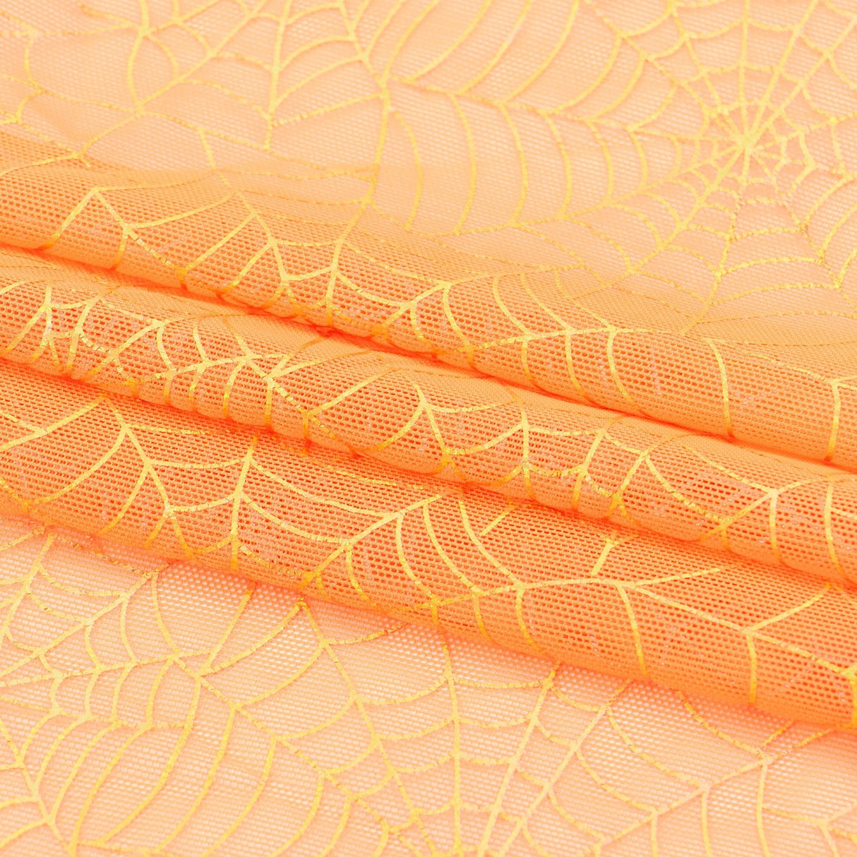 Spiderweb Foiled Mesh Spandex Fabric