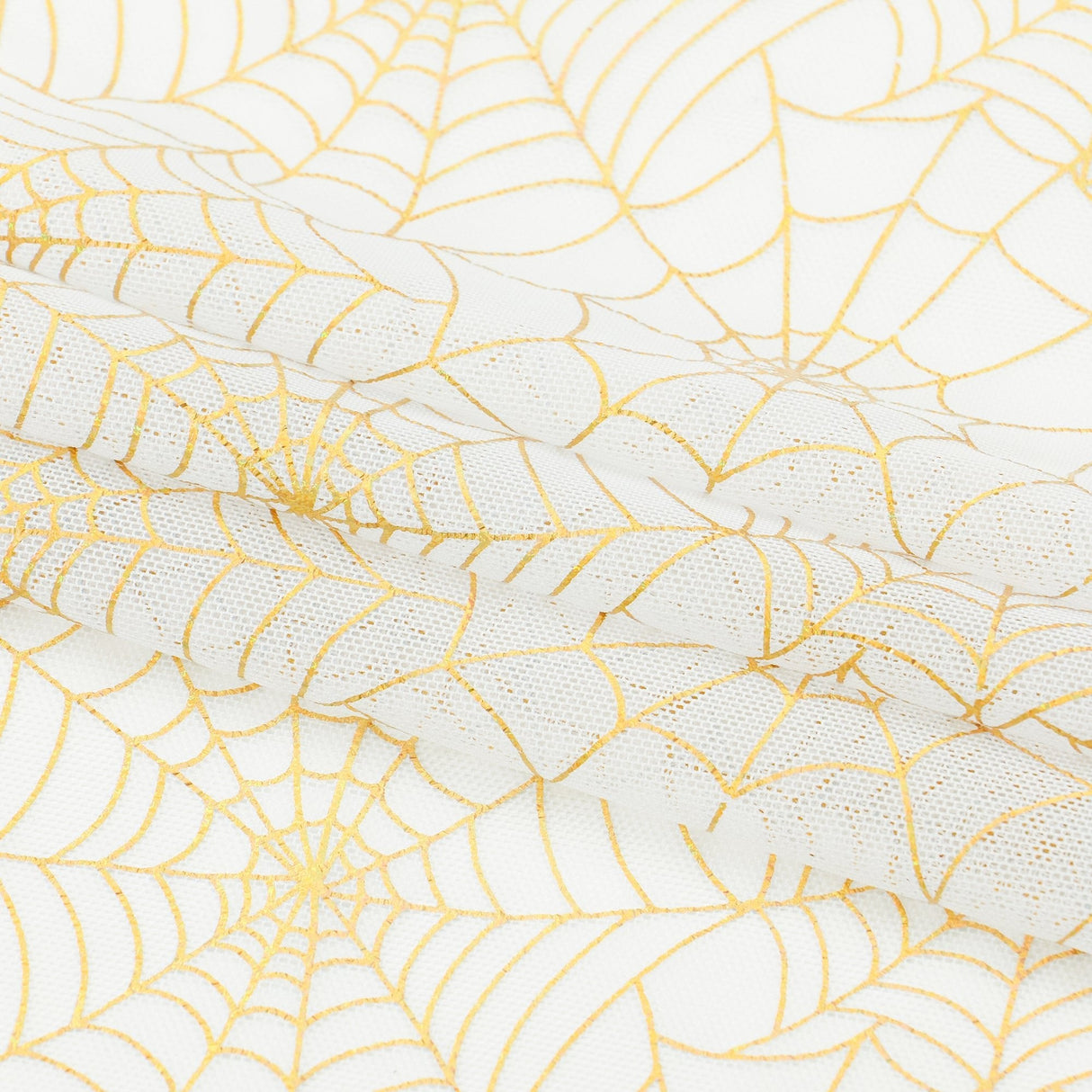 Spiderweb Foiled Mesh Spandex Fabric