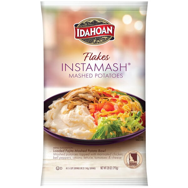 Idahoan Flakes Instamash Mashed Potatoes Mix 28 oz. Pouch - 12/Case
