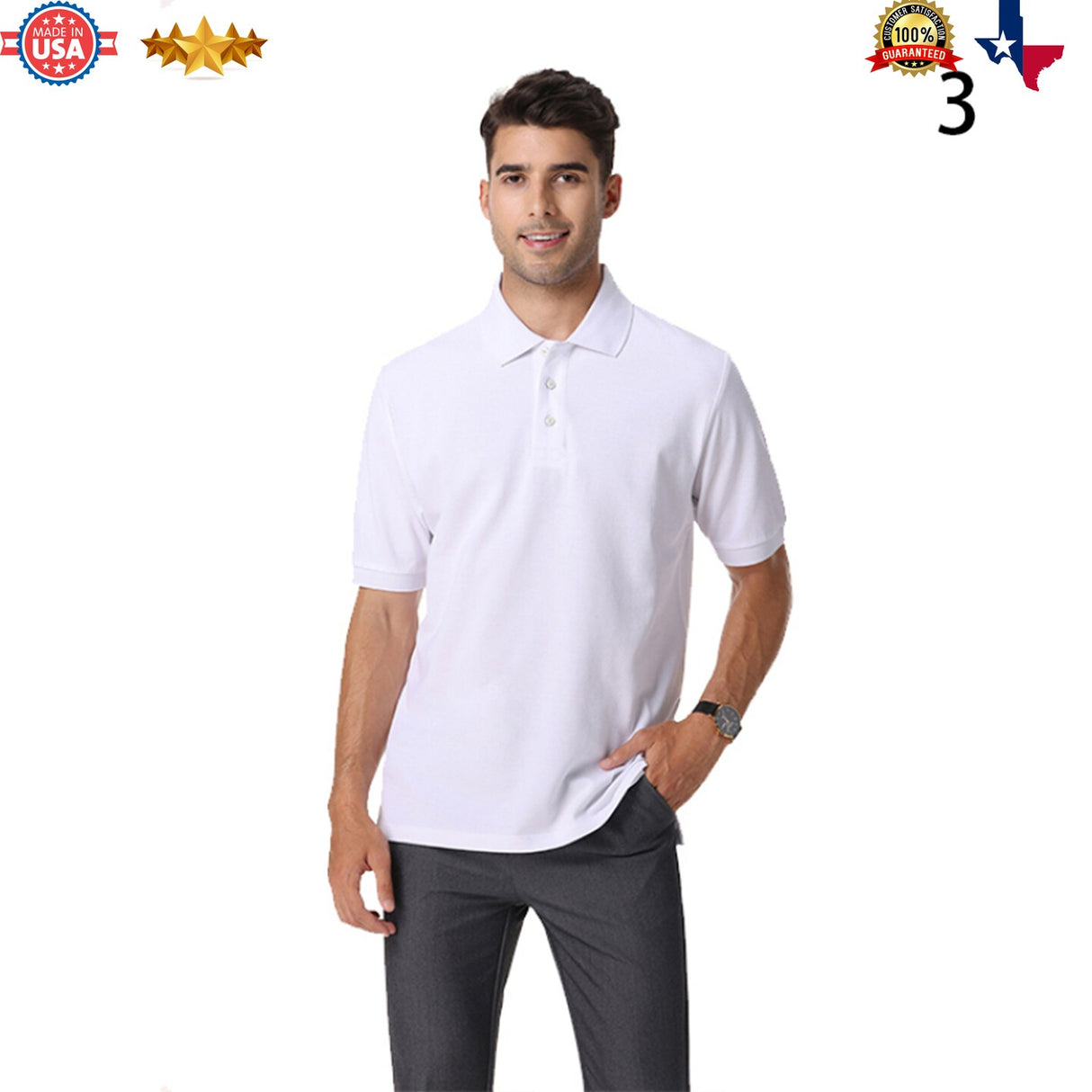 Relaxed-Fit Polo T-Shirt for Casual, Comfort or Regular and stylish design