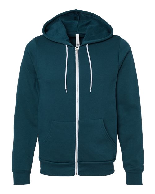 BELLA + CANVAS ®Unisex Sponge Fleece Full-Zip Hoodie Sweatshirt - 3739