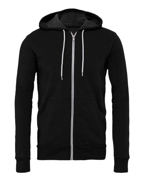 BELLA + CANVAS ®Unisex Sponge Fleece Full-Zip Hoodie Sweatshirt - 3739