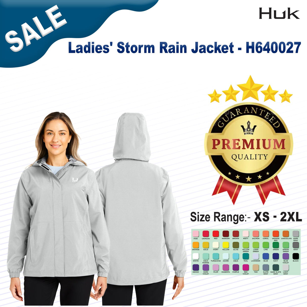 HUK® Ladies' Storm Rain Jacket