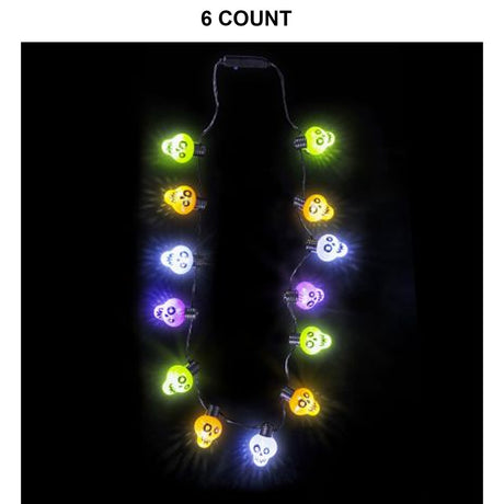 Light Up Skull Necklace