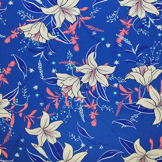 Vanilla Lillie's in Nature Printed Spandex