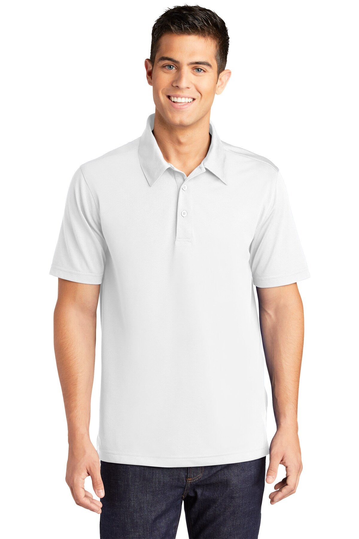 Sport-Tek® PosiCharge Active Textured Collared Short Sleeve Polo