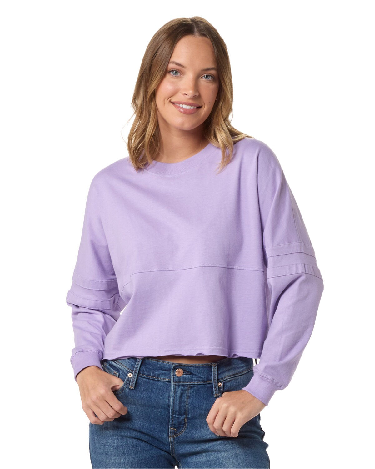 Boxercraft® Ladies Cropped Retro Pom Pom Jersey Fleece