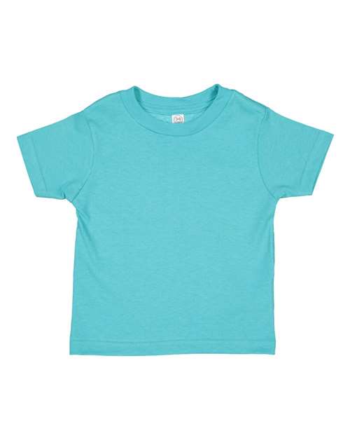 RADYAN® Toddler Cotton Jersey Crew Neck Short Sleeve Tee - 3301T