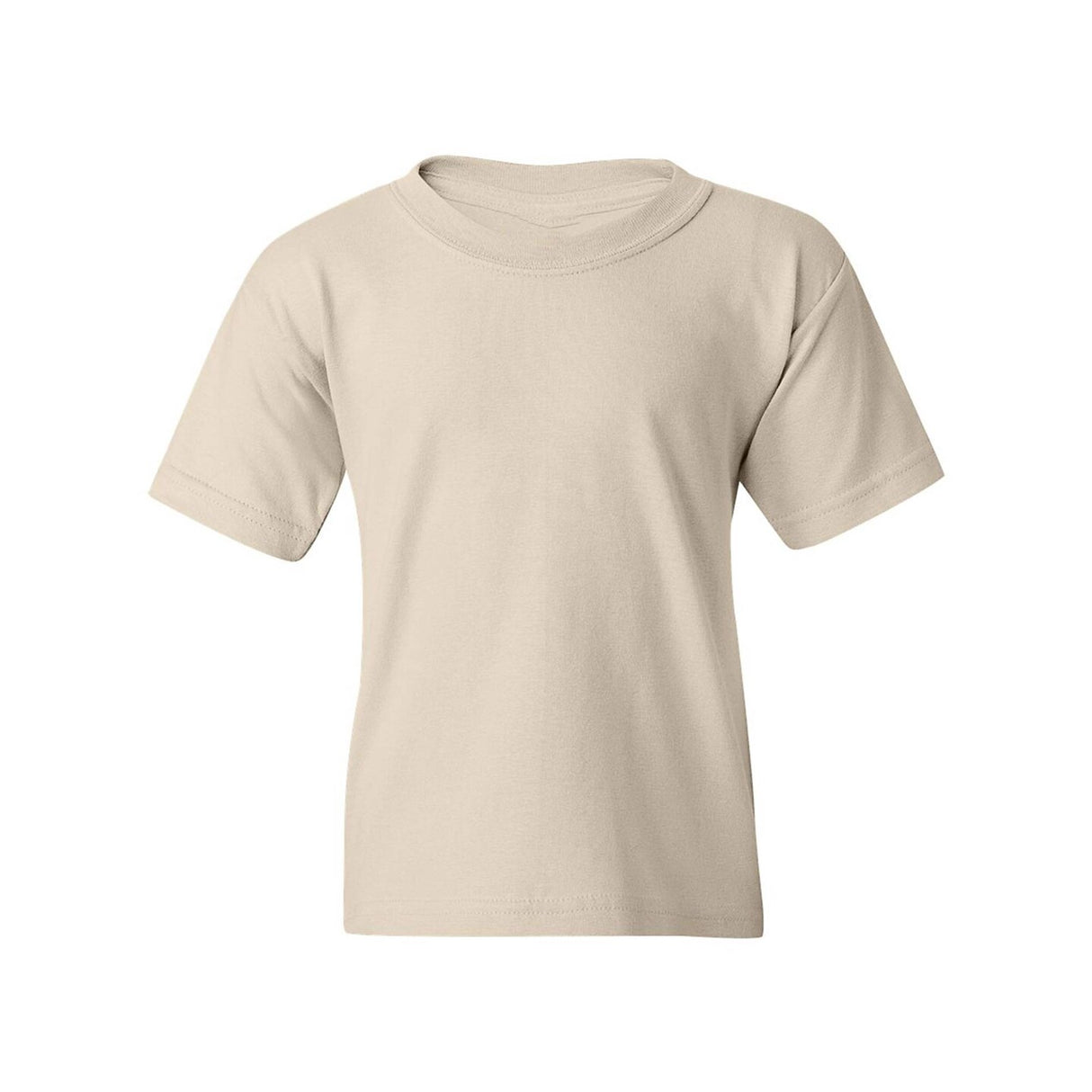 Youth Heavy Cotton Short Sleeve T Shirt | Breathable Durable Kids Cotton Tee | Classic Fit Everyday Youth Shirt