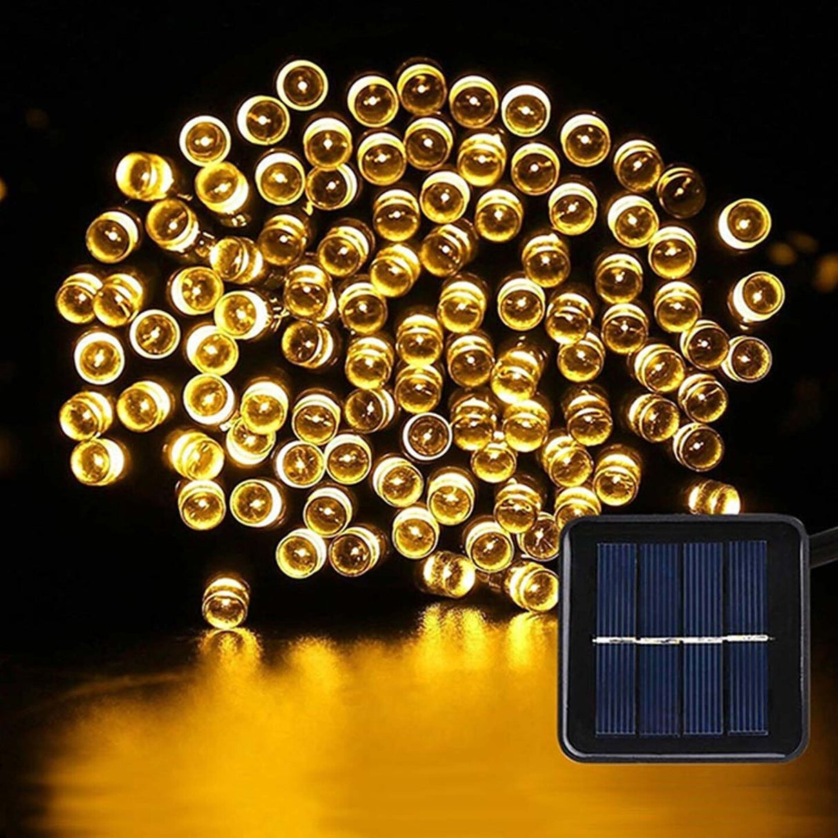 100 LED Green Wire Solar String Light