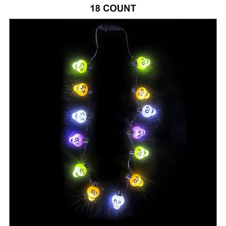 Light Up Skull Necklace
