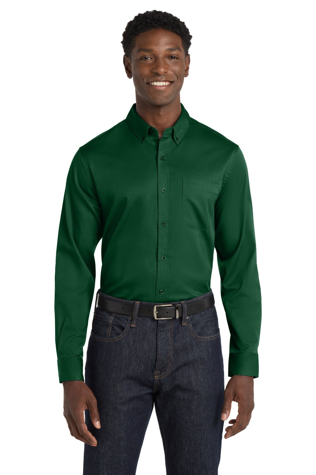 Port Authority® Long Sleeve SuperPro React Twill Shirt