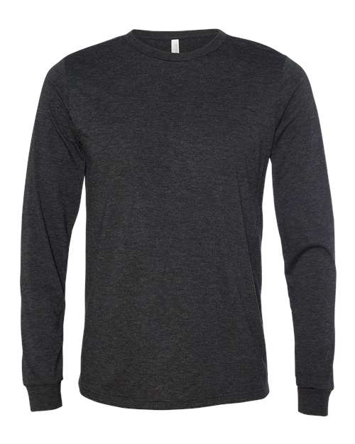 BELLA + CANVAS® Triblend Crewneck Long Sleeve T-shirt for Men