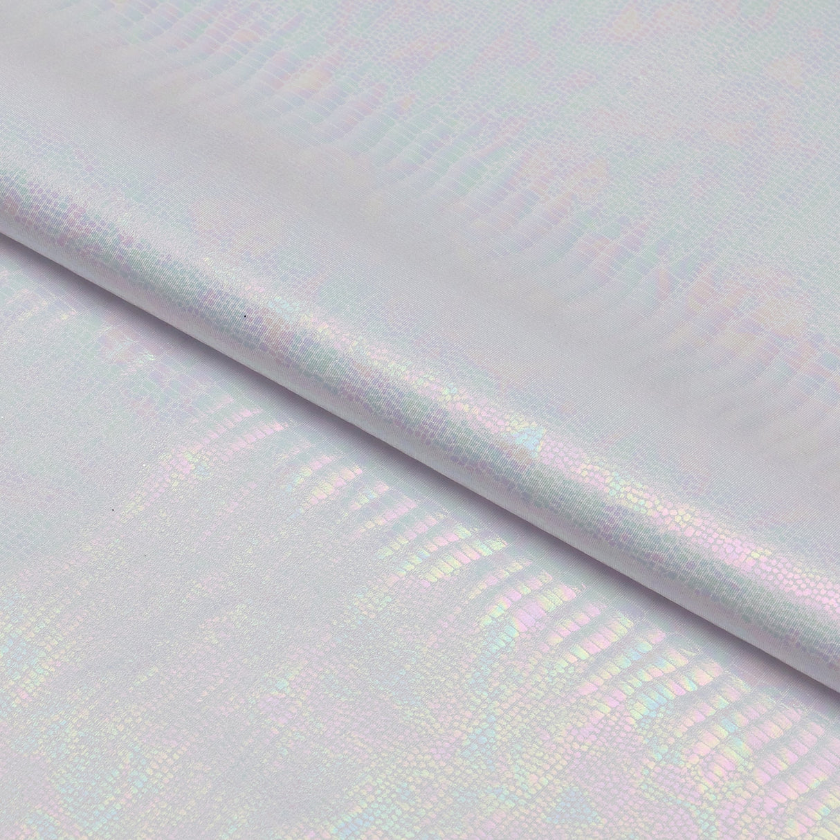Hologram Spandex Oil Slick Python Fabric