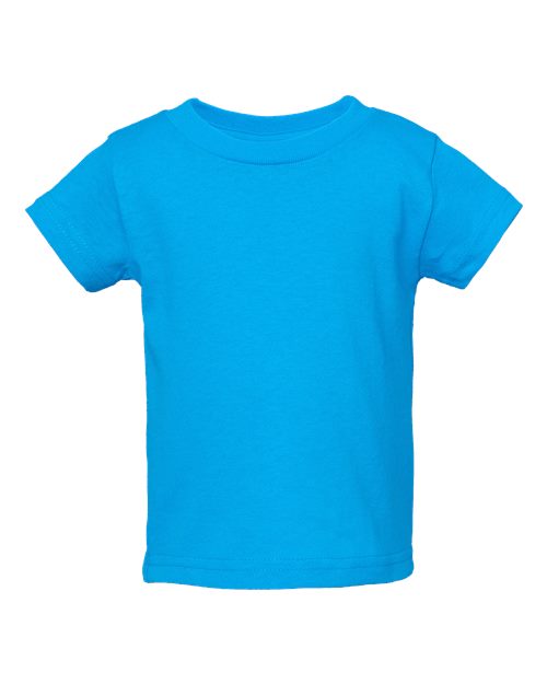 RADYAN® Infant Cotton Crewneck Short Sleeve Jersey T-shirt