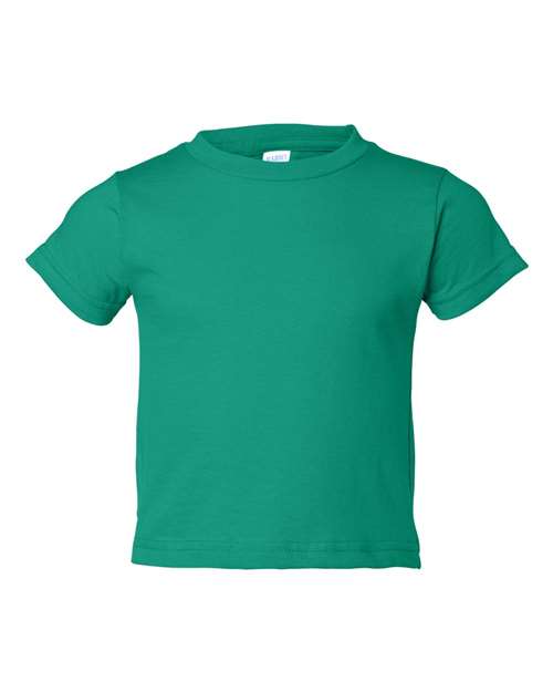 RADYAN® Toddler Cotton Jersey Crew Neck Short Sleeve Tee - 3301T