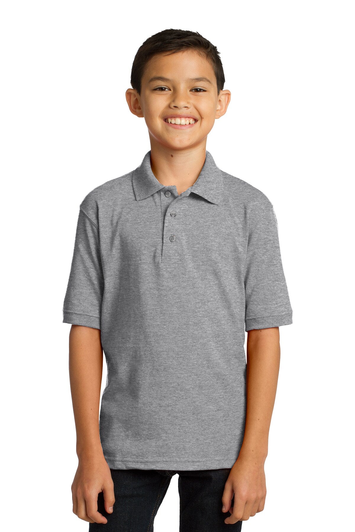 Youth Core Blend Jersey Knit Polo T-Shirt | RADYAN®