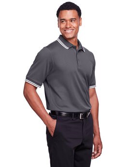 Devon & Jones® CrownLux Performance Men's Plaited Tipped Polo